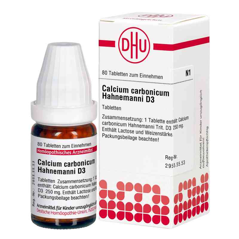 Calcium Carbonicum D 3 Tabletten Hahnemanni 80 stk von DHU-Arzneimittel GmbH & Co. KG PZN 02815539