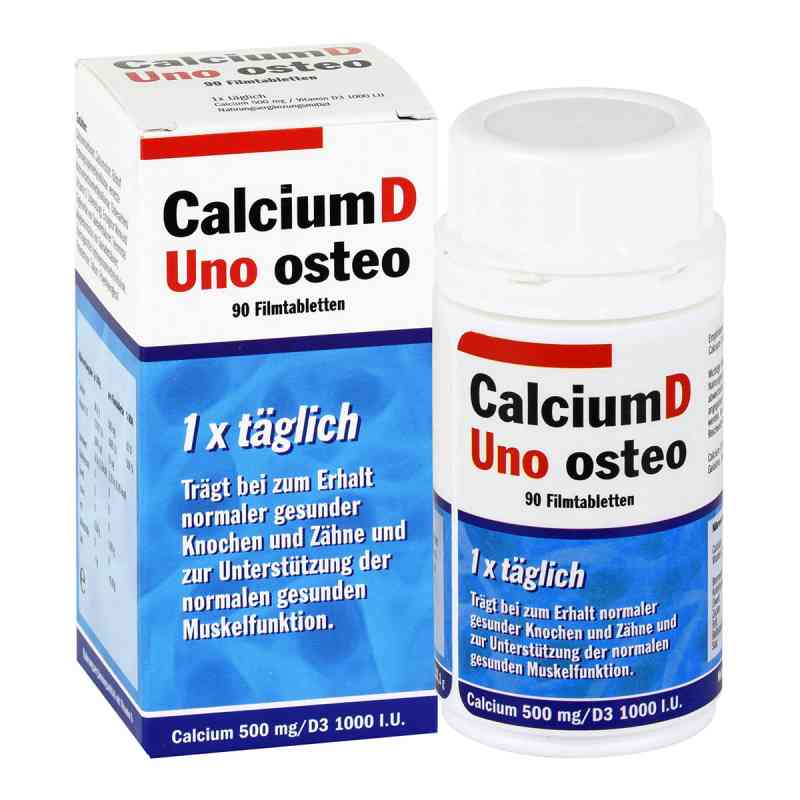 Calcium D Uno osteo Filmtabletten 90 stk von ANKUBERO GmbH PZN 10738592