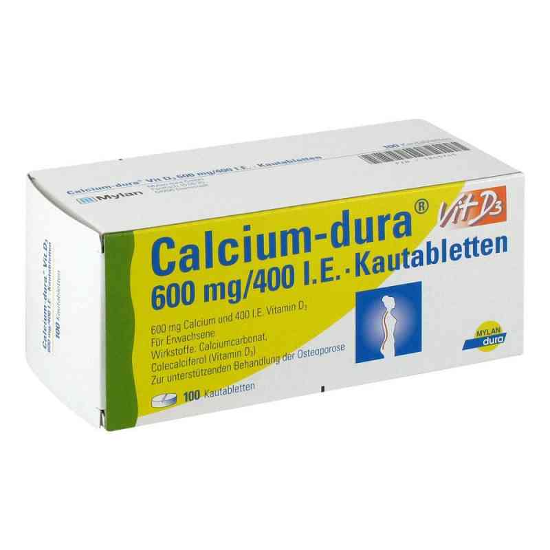 Calcium-dura Vit D3 600mg/400 internationale Einheiten 100 stk von Cooper Consumer Health Deutschland GmbH PZN 01845745