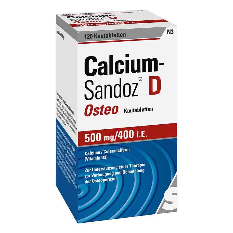 Calcium-Sandoz® D Osteo Kautabletten 500mg/400 I.E. 120 stk von Hexal AG PZN 00490429