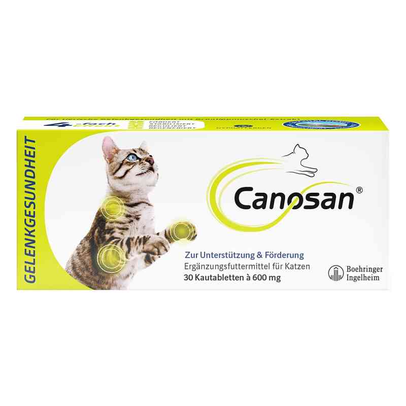 Canosan Kautabletten für Katzen zur Unterstützung der Gelenke 30 stk von Boehringer Ingelheim VETMEDICA GmbH PZN 05527321