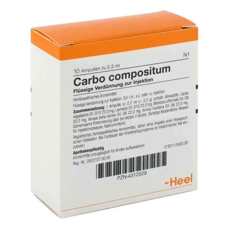 Carbo Compositum Ampullen 10 stk von Biologische Heilmittel Heel GmbH PZN 04312529