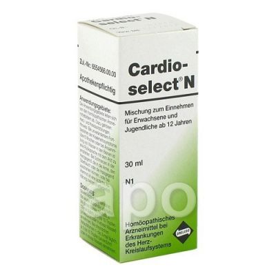 Cardioselect N Tropfen 30 ml von Dreluso-Pharmazeutika Dr.Elten & PZN 00480017