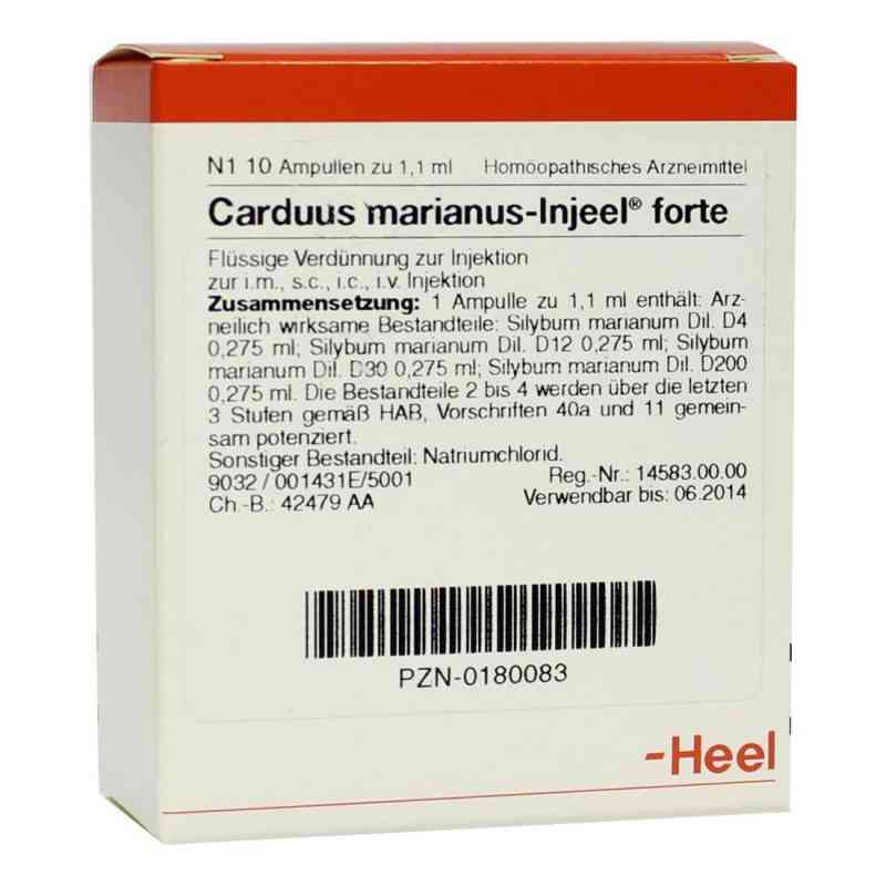Carduus Marianus Injeel forte Ampullen 10 stk von Biologische Heilmittel Heel GmbH PZN 00180083