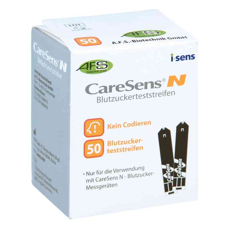 Caresens N Blutzuckerteststreifen auto.codierend 50 stk von A.F.S.-Biotechnik GmbH PZN 08819857