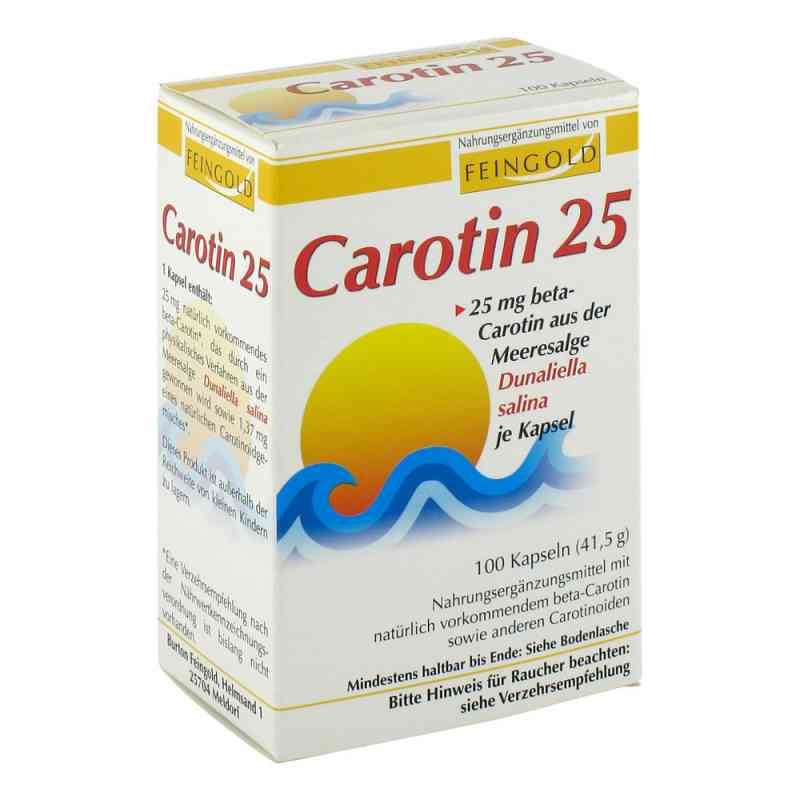Carotin 25 Feingold Kapseln 100 stk von Burton Feingold PZN 07291839