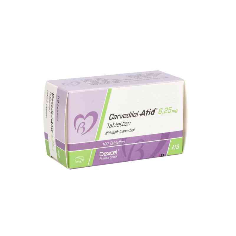 Carvedilol Atid 6,25 mg Tabletten 100 stk von Dexcel Pharma GmbH PZN 00619320