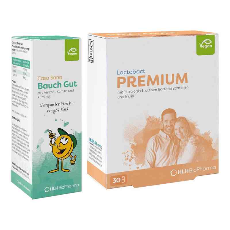 Casa Sana Bauch Gut Tropfen + Lactobact Premium Kapseln 1 Set von  PZN 08105626