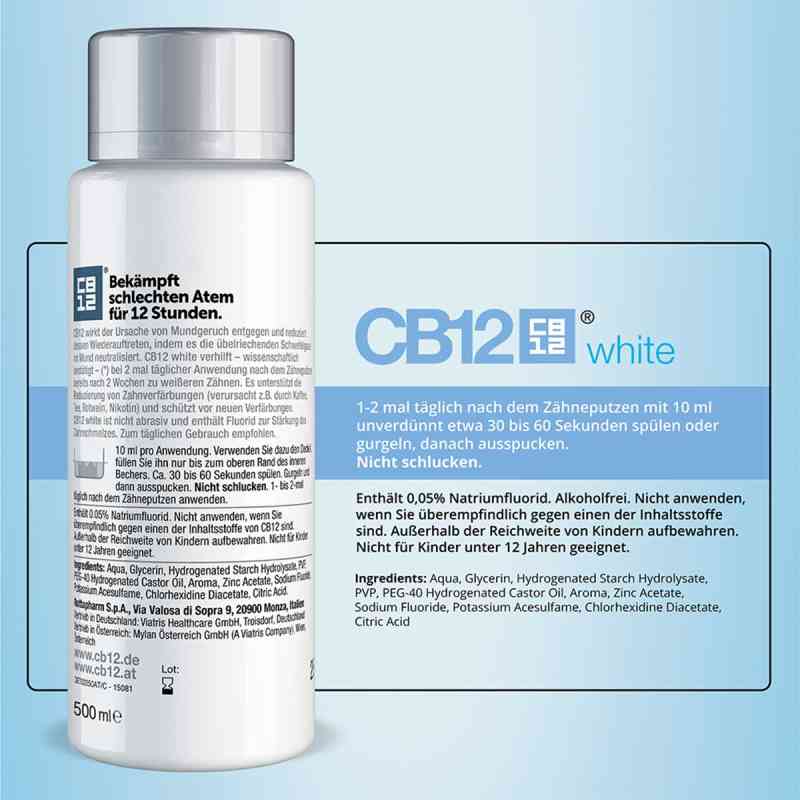 CB12 White Mundspülung: weißere Zähne und frischer Atem für 12h 500 ml