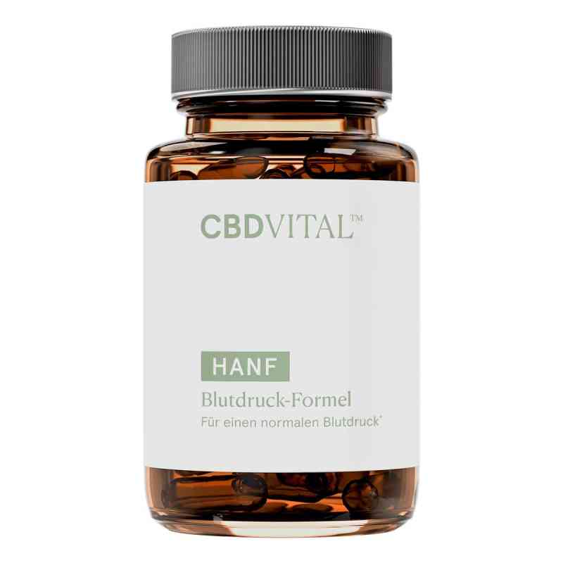 CBD Vital Hanf Blutdruck Formel Kapseln 60 stk von Vitrasan GmbH PZN 19468763