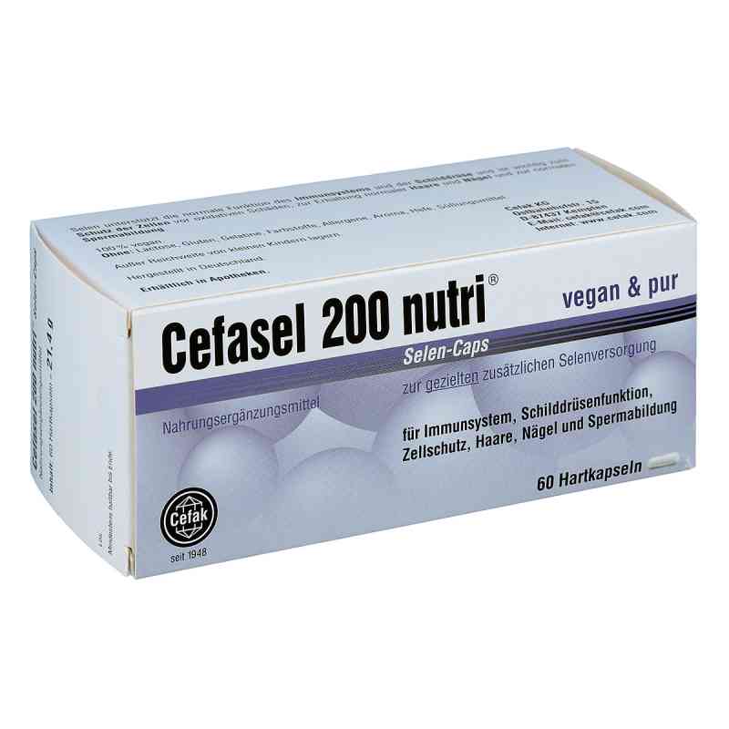 Cefasel 200 nutri Selen-caps 60 stk von Cefak KG PZN 14039448