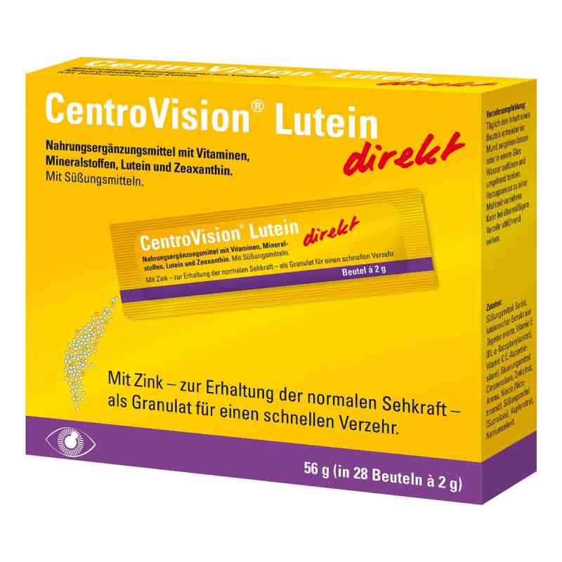 Centrovision Lutein direkt Granulat 28 stk von OmniVision GmbH PZN 16360309