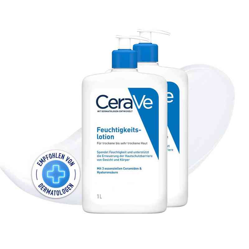 Cerave Feuchtigkeitslotion 2 x1 l von L'Oreal Deutschland GmbH Geschäftsbereich CeraVe PZN 08102805