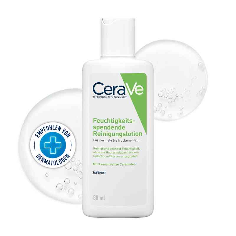 CeraVe Feuchtigkeitsspendende Reinigungslotion 88 ml von L'Oreal Deutschland GmbH Geschäftsbereich CeraVe PZN 14017470