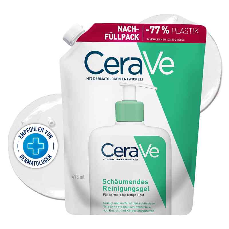 CeraVe Schäumendes Reinigungsgel Nachfüllpack 473 ml von L'Oreal Deutschland GmbH Geschäftsbereich CeraVe PZN 19854638