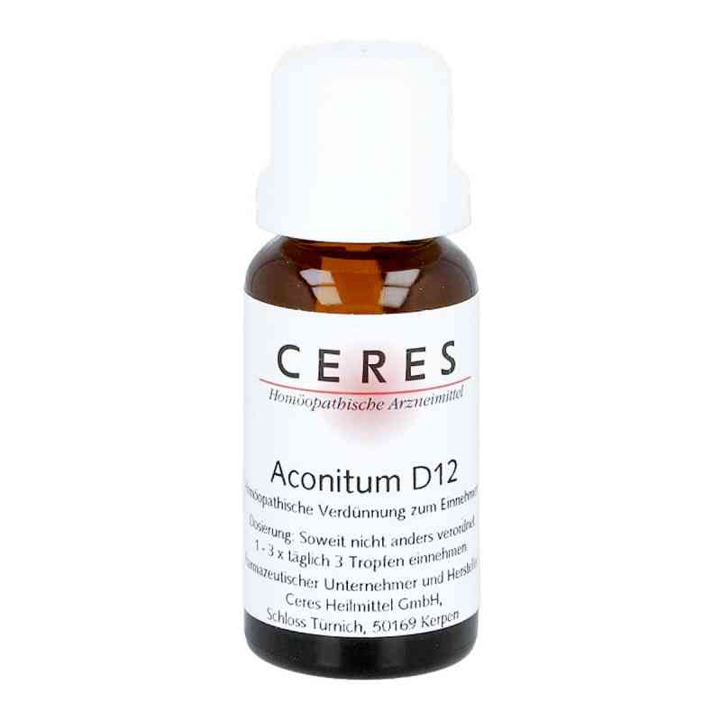 Ceres Aconitum D12 Dilution 20 ml von CERES Heilmittel GmbH PZN 00646802