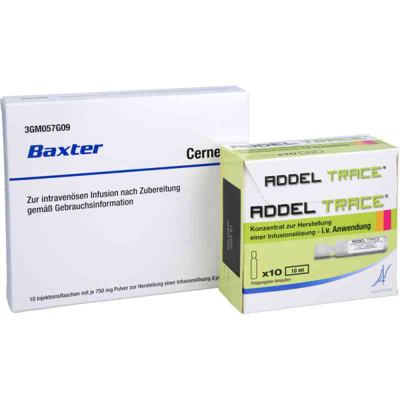 Cernevit + Addel Trace Mikronährstoff-set 2X10 stk von Baxter Deutschland GmbH Medication Delivery PZN 12457213