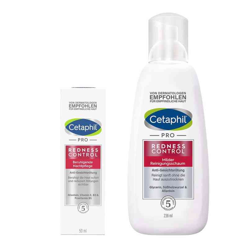 Cetaphil Pro RednessControl Reinigungsschaum + Nachtpflege 236+50 ml von Galderma Laboratorium GmbH PZN 08105068