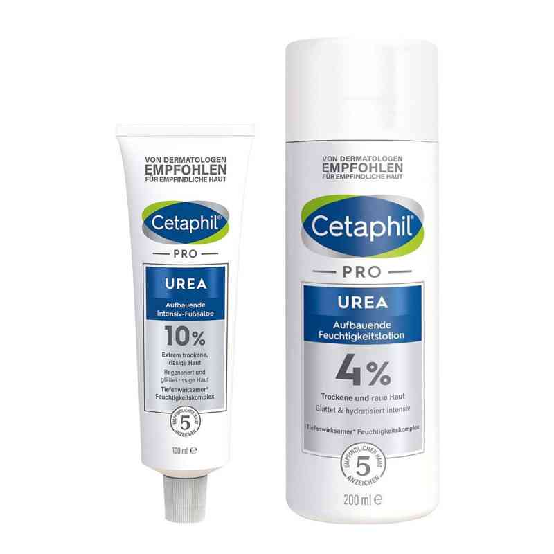 Cetaphil Pro Urea 4% Lotion + 10% Fußsalbe 1 Set von Galderma Laboratorium GmbH PZN 08105079