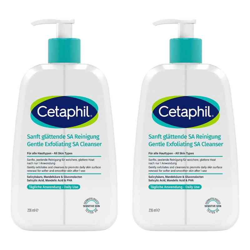 Cetaphil Sanft Glättende SA Reinigung Gel 2x236 ml von Galderma Laboratorium GmbH PZN 08107448