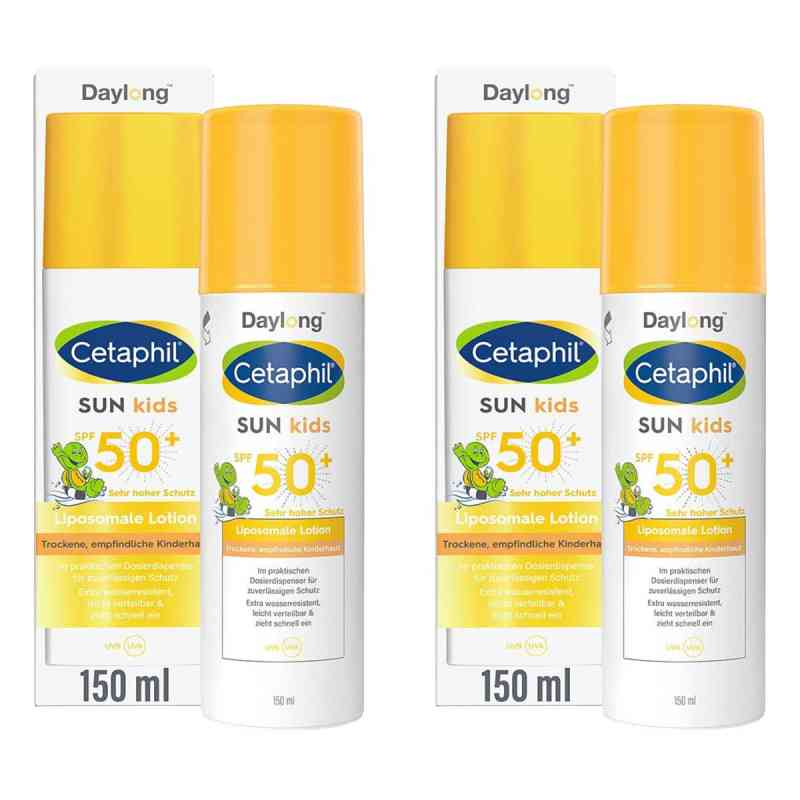 Cetaphil Sun Daylong Kids SPF 50+ liposomale Lotion 2x150 ml von Galderma Laboratorium GmbH PZN 08107443