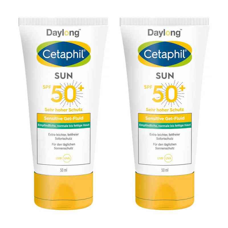 Cetaphil Sun Daylong SPF 50+ Sensitive Gel-Fluid Gesicht 2x50 ml von Galderma Laboratorium GmbH PZN 08105000