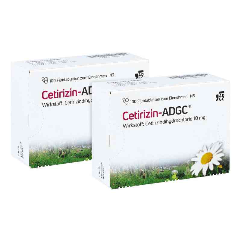 Cetirizin ADGC bei Allergien 2x100 stk von  PZN 08102423