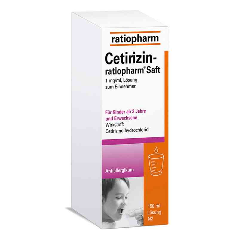 Cetirizin ratiopharm Saft 150 ml von ratiopharm GmbH PZN 02191091