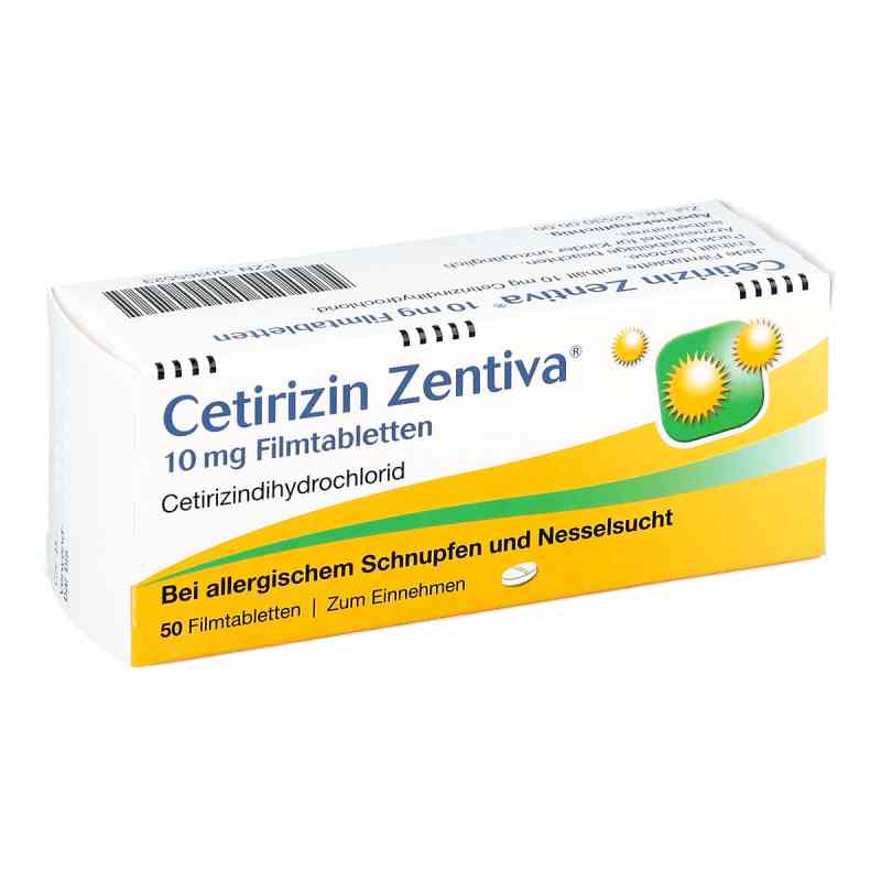 Cetirizin Zentiva 10mg 50 stk von Zentiva Pharma GmbH PZN 00365523