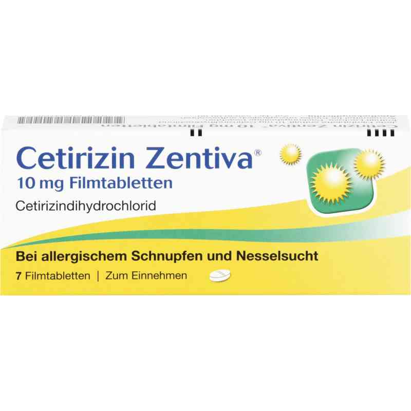 Cetirizin Zentiva 10mg 7 stk von Zentiva Pharma GmbH PZN 00364765