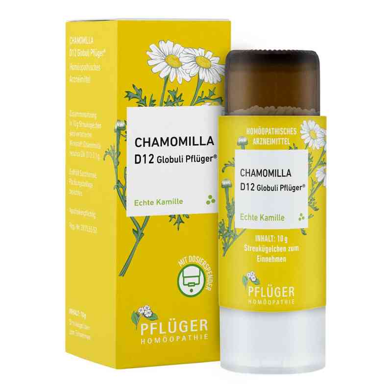 Chamomilla D12 Globuli Pflüger Dosierspender 10 g von Homöopathisches Laboratorium Alexander Pflüger Gmb PZN 18051676