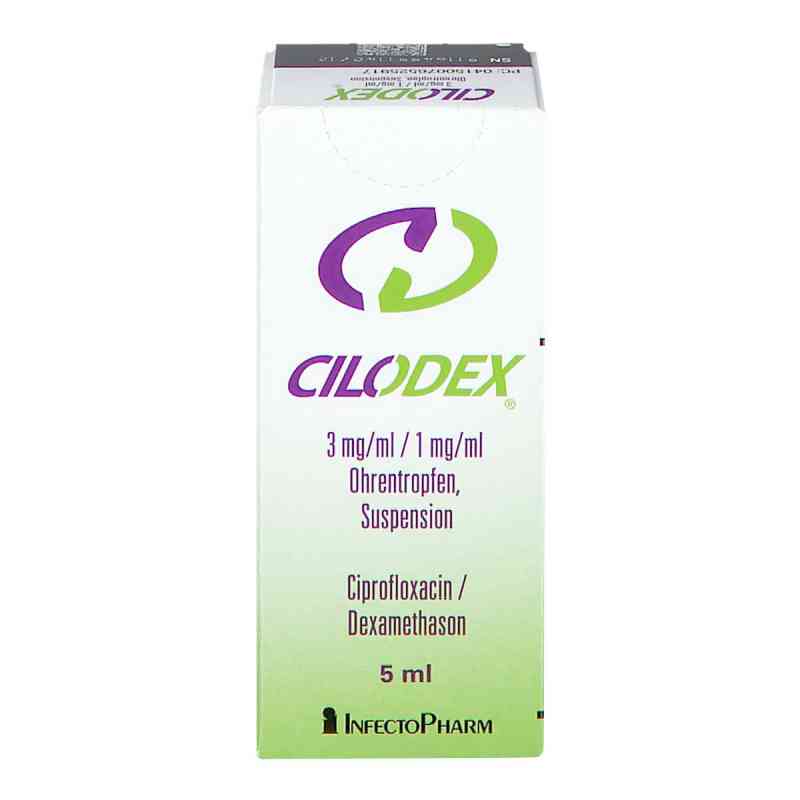 Cilodex 3 mg/ml 1 mg/ml Ohrentropfen Suspension 5 ml