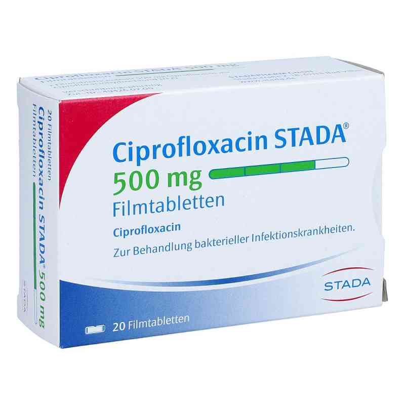 Ciprofloxacin STADA 500mg 20 stk von STADAPHARM GmbH PZN 01592830