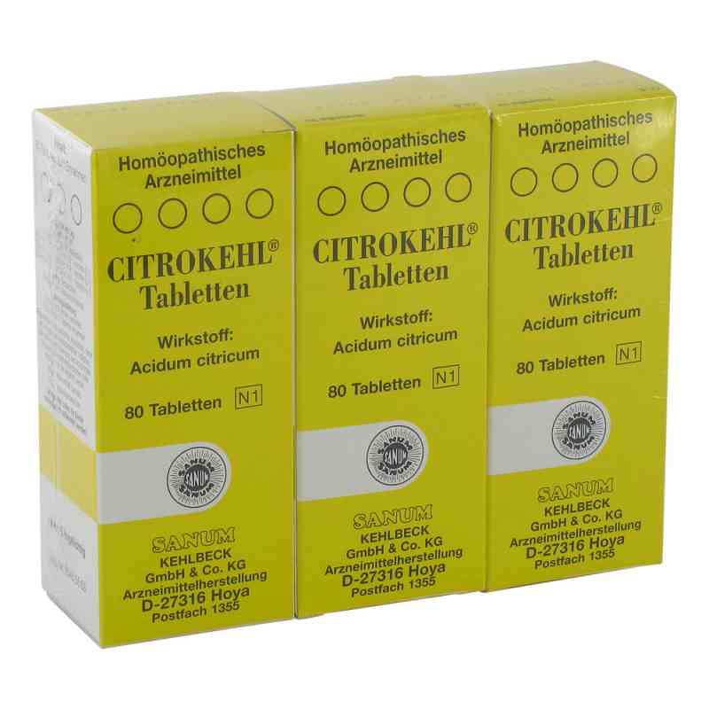 Citrokehl Tabletten 3X80 stk von SANUM-KEHLBECK GmbH & Co. KG PZN 00733139