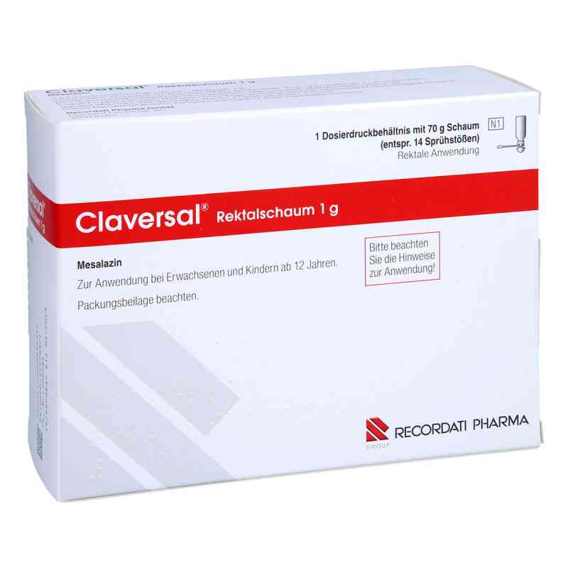Claversal Rektalschaum 1 g 70 g von Recordati Pharma GmbH PZN 06063993