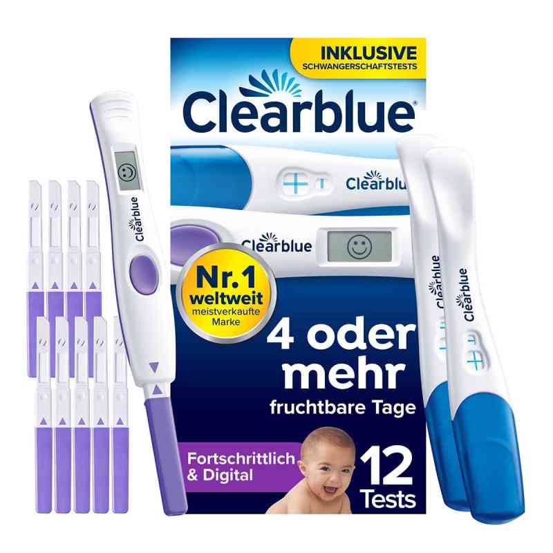 Clearblue Ovulationstest + Schwangerschaftstest Kombipack 12 stk von WICK Pharma - Zweigniederlassung der Procter & Gam PZN 19455619
