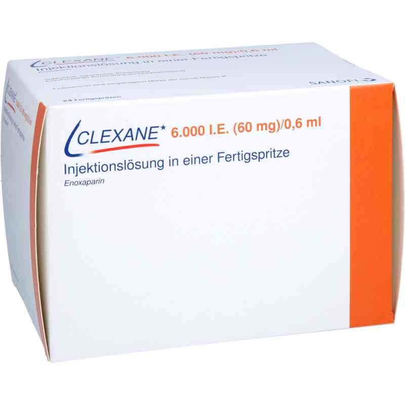 Clexane 6.000 I.e. 60mg/0,6ml Ilo i.e.Fertigspr. 24 stk von kohlpharma GmbH PZN 09392125