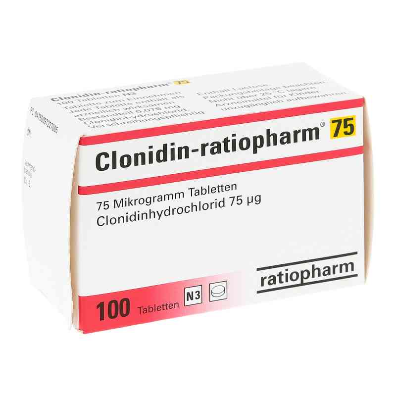 Clonidin ratiopharm 75 Tabletten 100 stk von ratiopharm GmbH PZN 09722700