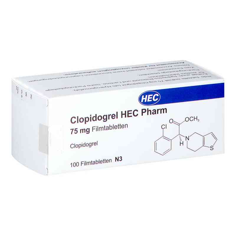 Clopidogrel Hec Pharm 75 mg Filmtabletten 100 stk von HEC Pharm GmbH PZN 16370041