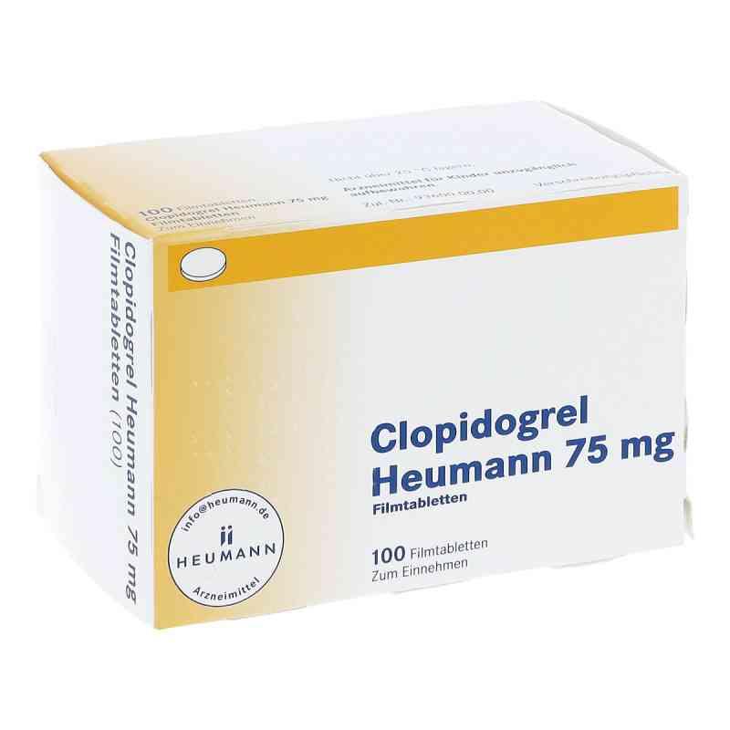 Clopidogrel Heumann 75mg 100 stk von HEUMANN PHARMA GmbH & Co. Generica KG PZN 05352063