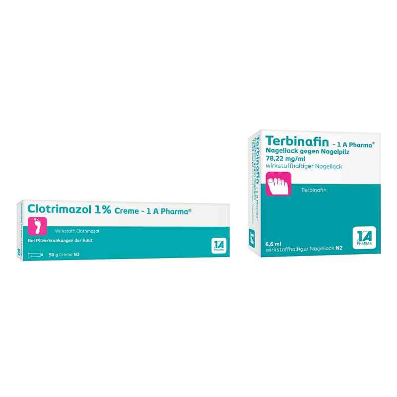 Clotrimazol 1% 50 g + Terbinafin 1 A Pharma Nagellack 6.6 ml 1 Pck von  PZN 08102997