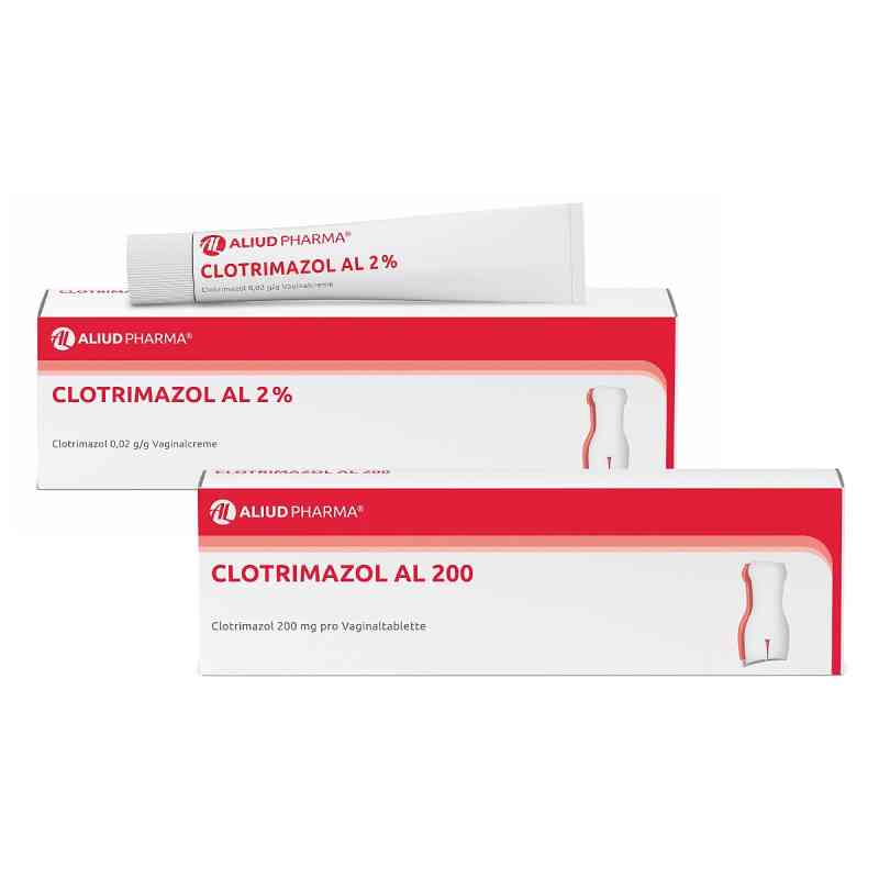 Clotrimazol Al 2% & Clotrimazol Al 200 bei Scheidenpilz 1 Pck von ALIUD Pharma GmbH PZN 08104351