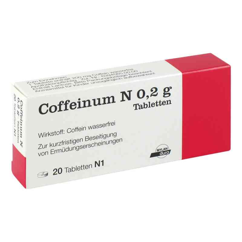 Coffeinum N 0,2g 20 stk von Mylan Healthcare GmbH PZN 04584653