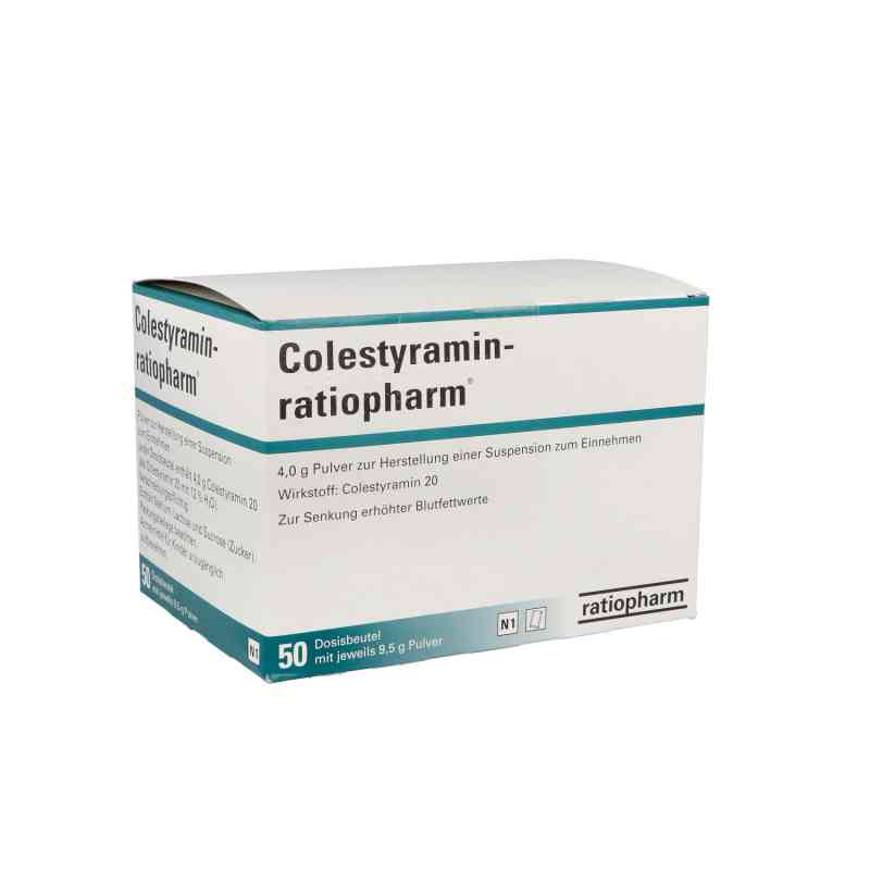 Colestyramin-ratiopharm 4g Beutel 50 stk von ratiopharm GmbH PZN 03740269