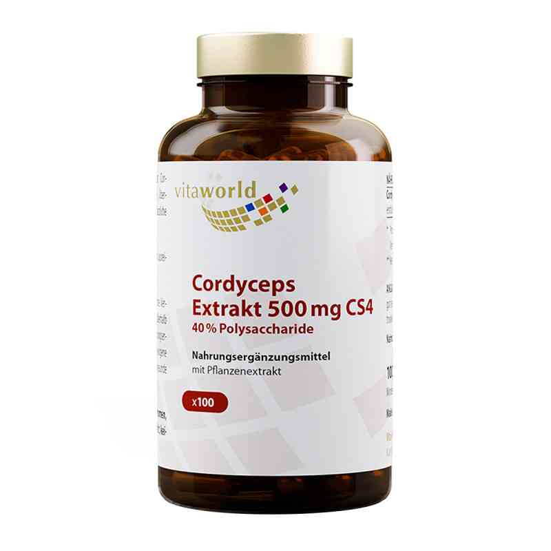Cordyceps Extrakt 500 mg Cs4 40% Polysacchar.kaps. 100 stk von Vita World GmbH PZN 11219090