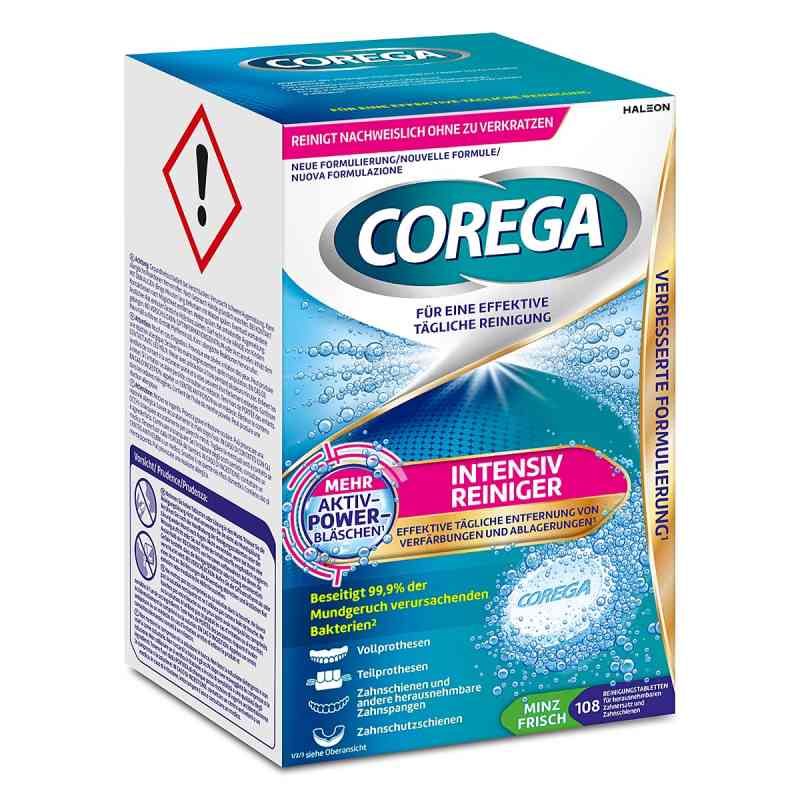Corega Tabs Intensiv Reiniger 108 stk von Haleon Germany GmbH PZN 18761662