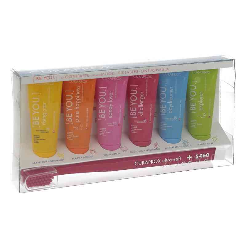 Curaprox be you Mix-set 6 Zahnpasten+1-zahnb. 6X10 ml von Curaden Germany GmbH PZN 14234397