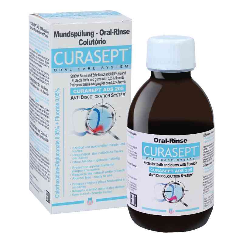 Curasept 0,05% Chlorhexidin Ads 205 Mundspülung 200 ml von Xaradent GmbH PZN 16127949