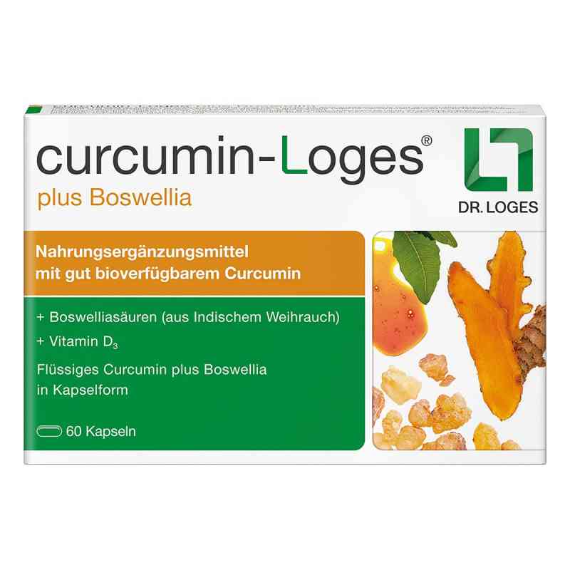 curcumin-Loges plus Boswellia - Kurkuma Kapseln mit Weihrauch 60 stk von Dr. Loges + Co. GmbH PZN 14037231