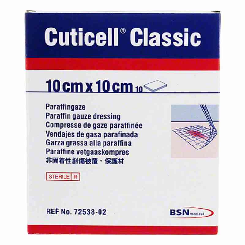Cuticell Classic Wundgaze 10x10 cm 10 stk von BSN medical GmbH PZN 04979096